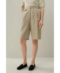 Lilysilk Women's Wool-Silk Bermuda