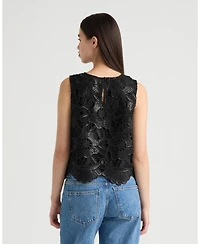 Nvlt Women's Sleeveless Lace Top
