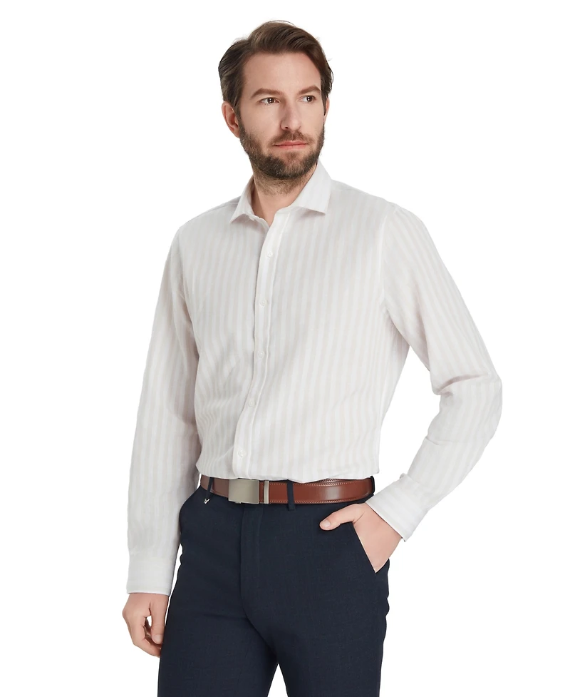 Bar Iii Men's Slim Fit Joseph Stripe Dress Shirt, Macy's Exclusive