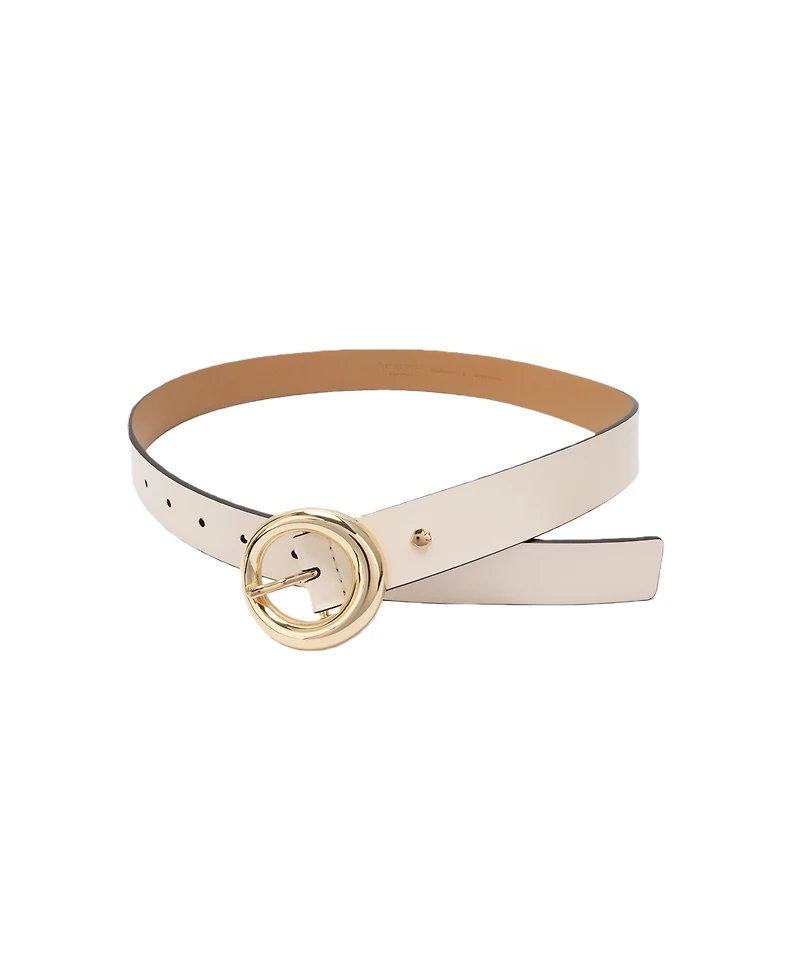 kate spade new york Women's Round Molten Buckle Belt