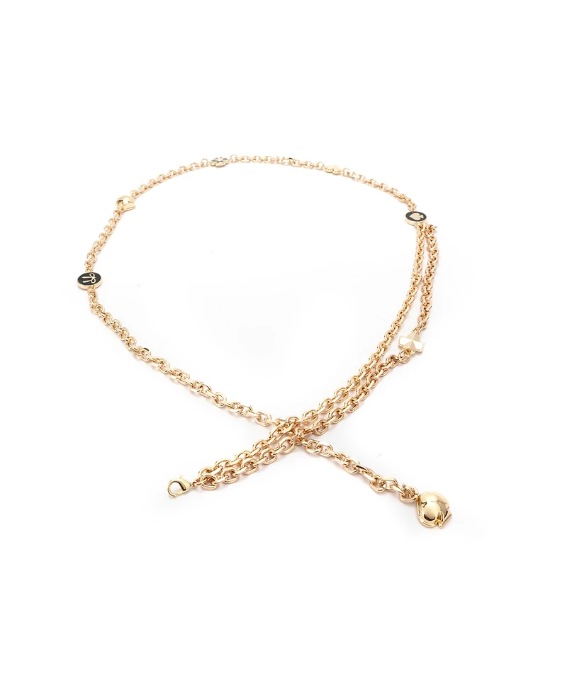 Kate Spade New York Women's Multi Charm Chain Belt