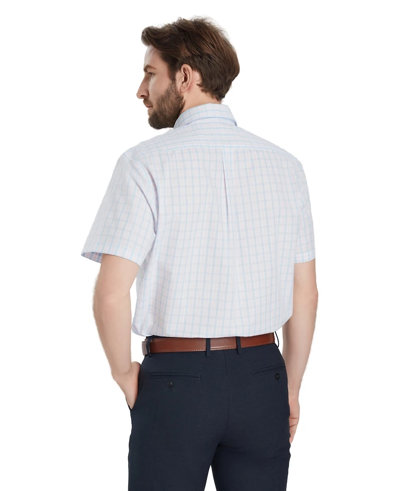 Club Room Men's Plaid Short-Sleeve Dress Shirt, Macy's Exclusive