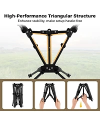 Mecale Portable Camping Chair with Compact Carrying Bag, Foldable Outdoor Seat