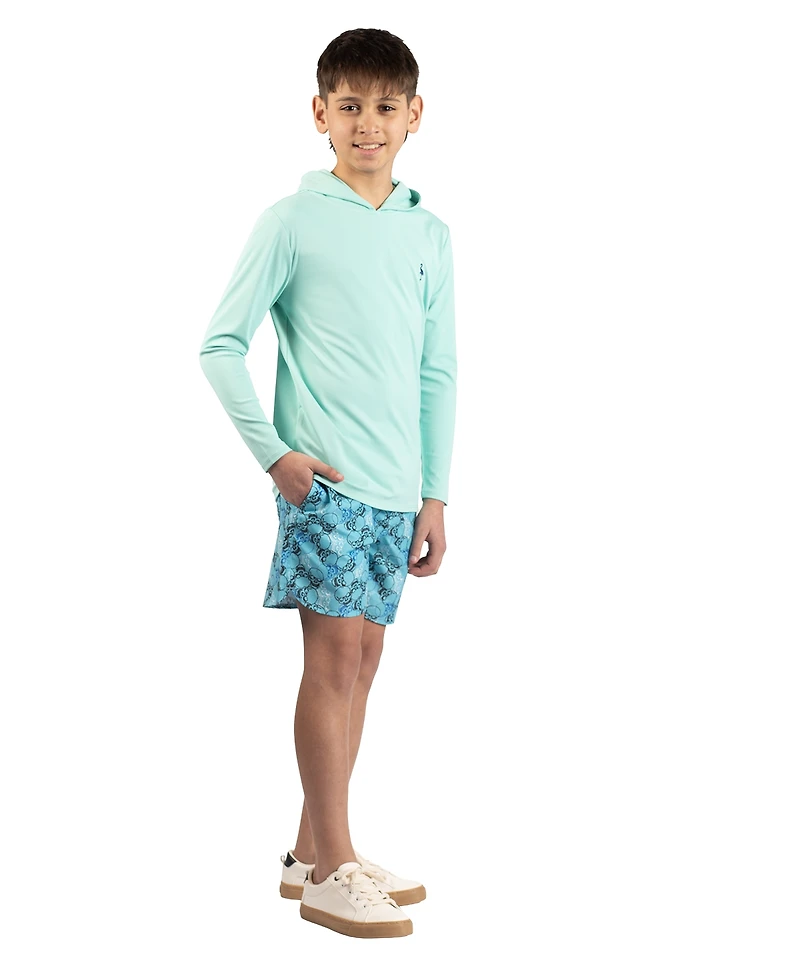 TailorByrd Boys Skulls Printed Swim Shorts