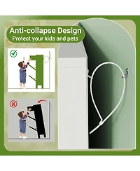 gaomon Farmhouse Shoe Cabinet with 2 Flip Drawers – Slim Fluted Shoe Organizer with Metal Legs for Entryway