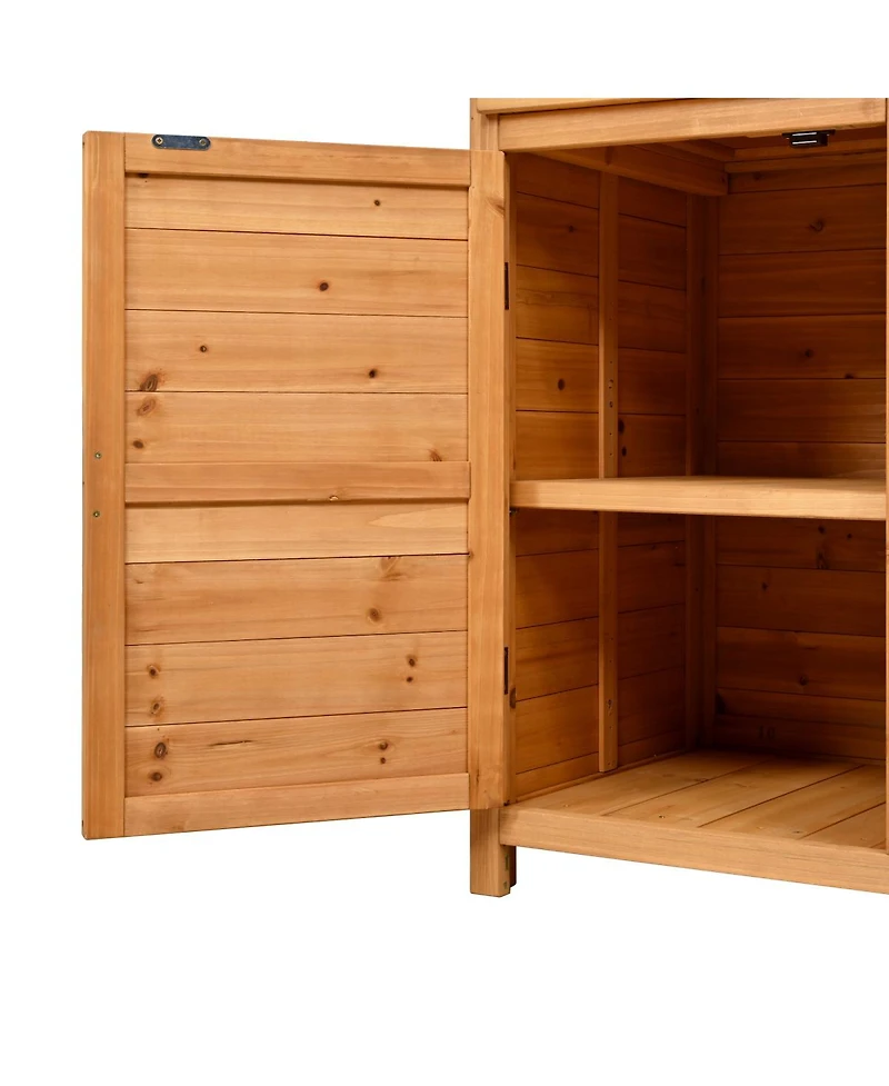 Streamdale Furniture 65.7" Tall Garden Potting Bench with Hutch & Storage