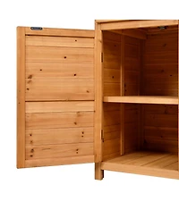 Streamdale Furniture 65.7" Tall Garden Potting Bench with Hutch & Storage