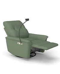 Streamdale Furniture 270° Power Swivel Rocker Recliner w/ Phone Holder & Usb Ports