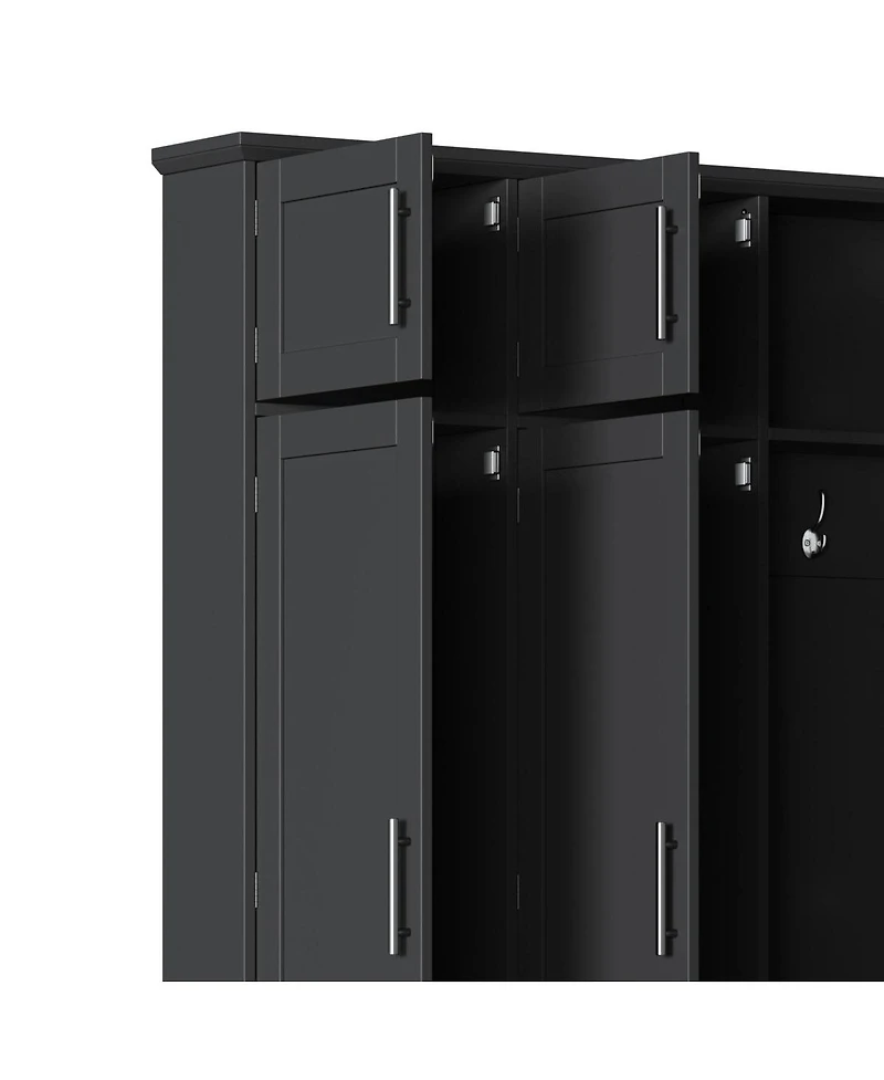 Streamdale Furniture Versatile 4-in-1 Hall Tree with Storage Bench