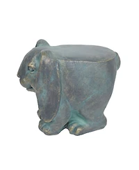 Streamdale Furniture 13" Rabbit Garden Stool, Lightweight Concrete,No Assembly