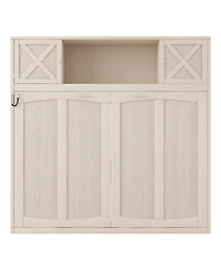 Streamdale Furniture Queen Size Murphy Bed with Storage Cabinets