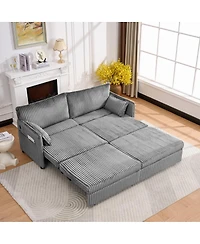 Streamdale Furniture 73" Convertible Sofa Bed with Usb Ports
