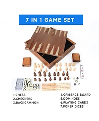 Gse Games & Sports Expert 7 in 1 Board Game Set
