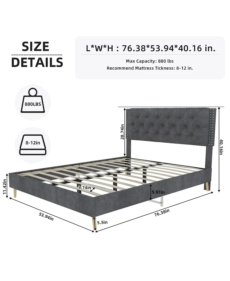 Streamdale Furniture Suede Soft Package Bed
