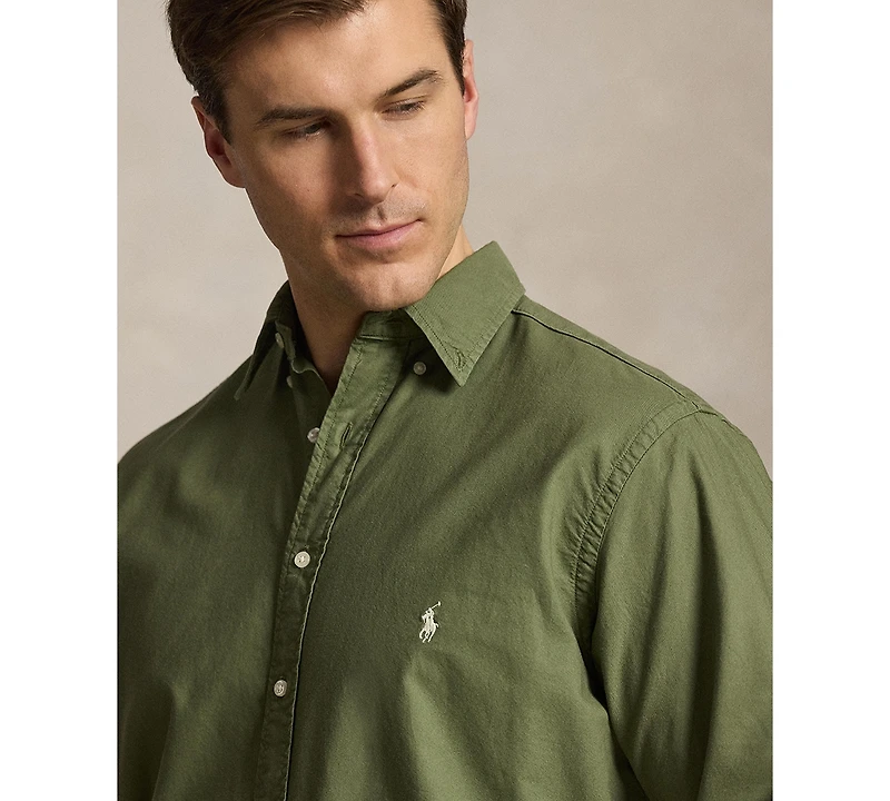 Polo Ralph Lauren Men's Big & Tall Garment-Dyed Oxford Shirt