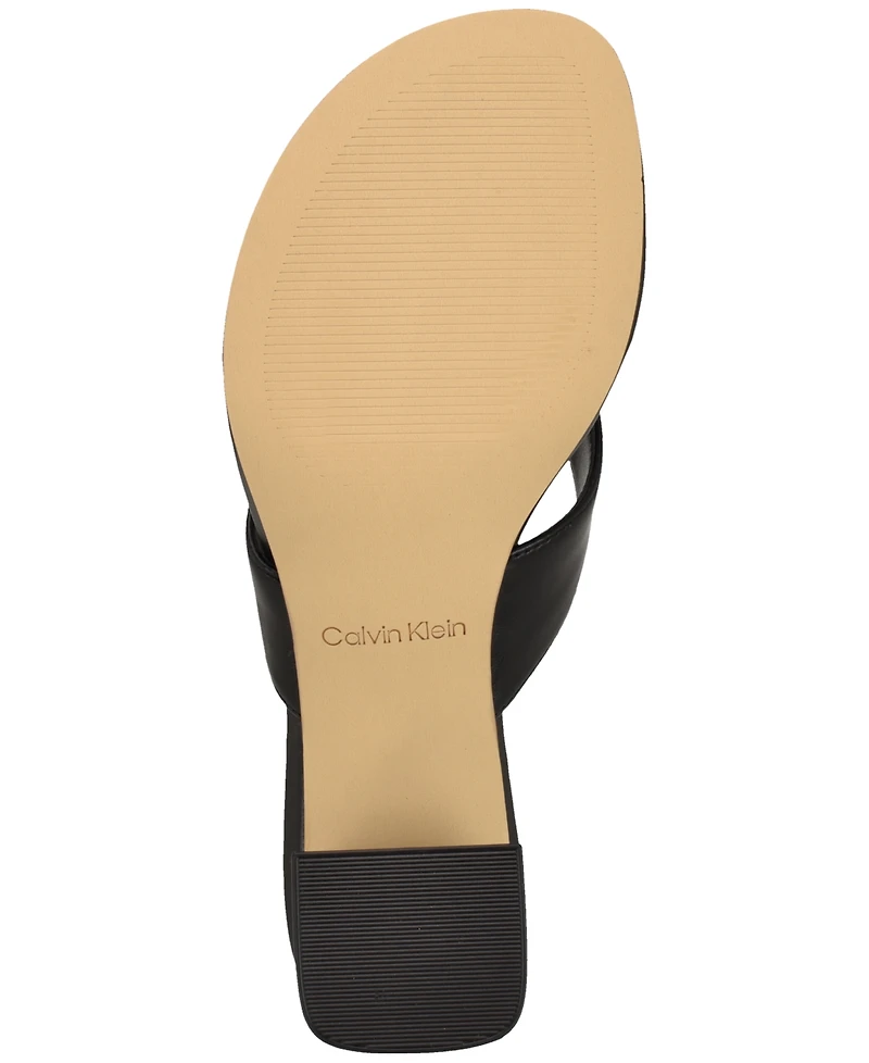 Calvin Klein Women's Locinda Block Heel Sandals