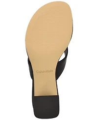 Calvin Klein Women's Locinda Block Heel Sandals