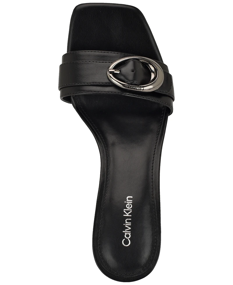 Calvin Klein Women's Neveena Kitten Heel Sandals