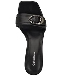 Calvin Klein Women's Neveena Kitten Heel Sandals