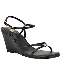 Calvin Klein Women's Deliney Round Toe Wedge Sandals