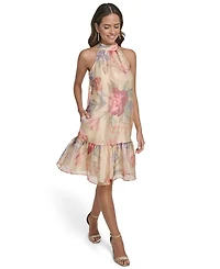 Vince Camuto Petite Halter Neck Sleeveless Dress