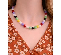 Macy's 2-Pc. Multi Color Quartz Necklace and Bracelet Set in Sterling Silver