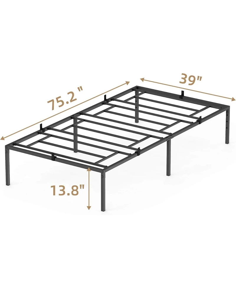 gaomon Metal Bed Frame, Platform Bed Frame with Steel Slat Support Heavy Duty Frame, No Box Spring Needed, Easy Size