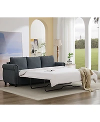Streamdale Furniture 2-in-1 Queen Convertible Sleeper Sofa Bed, Pull Out Couch Bed