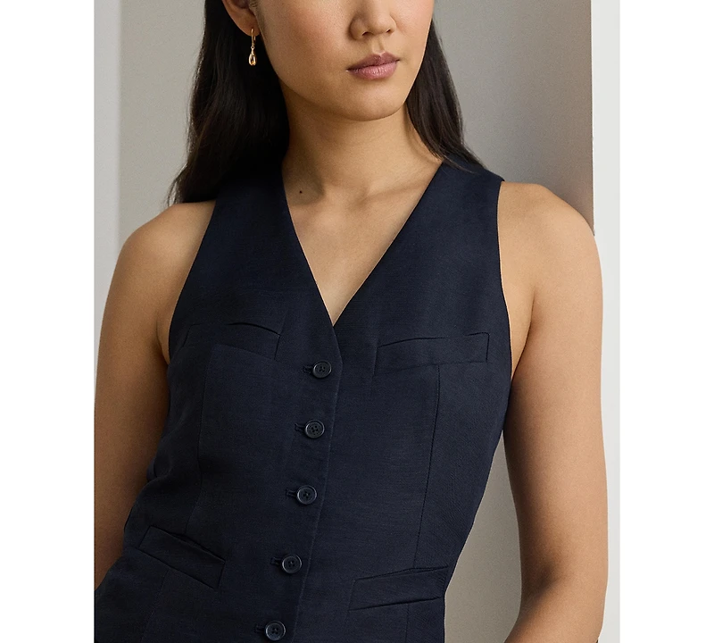 Lauren Ralph Women's V-Neck Sleeveless Vest