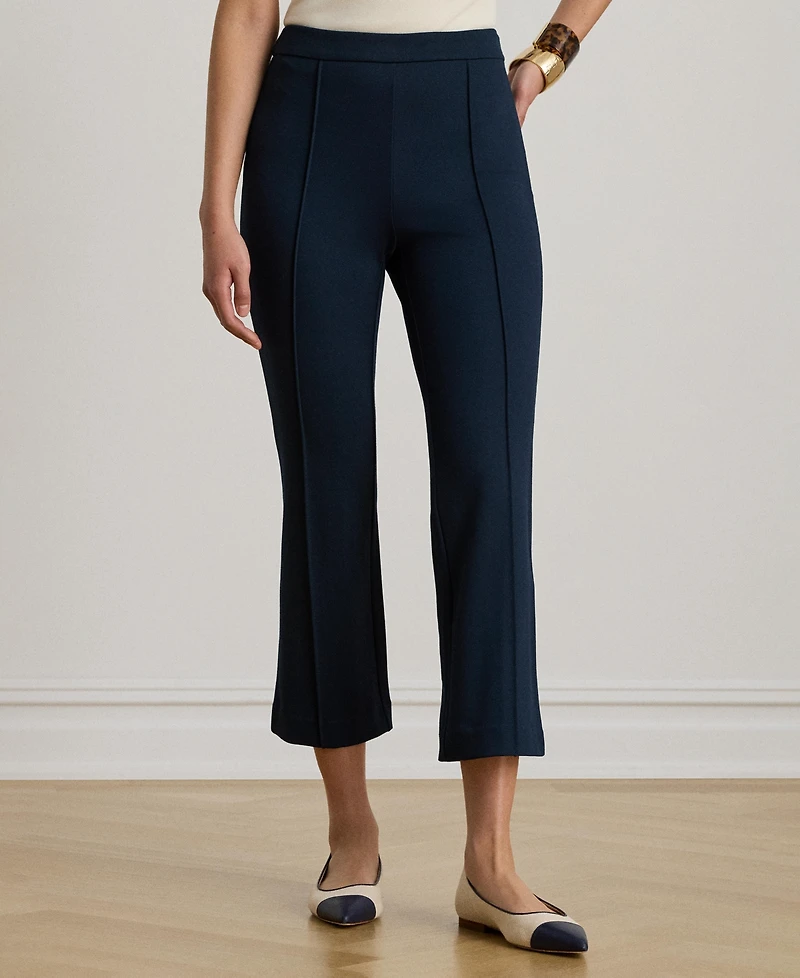 Lauren Ralph Women's Twill Flare Ankle Pants