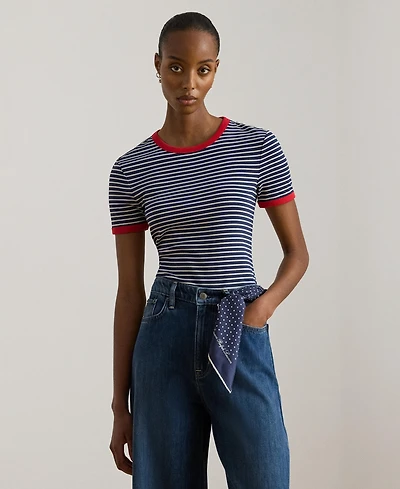 Lauren Ralph Women's Crewneck Short-Sleeve Top
