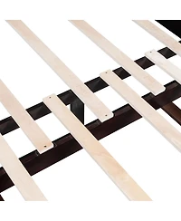 Streamdale Wooden Daybed with Trundle & 2 Storage Drawers, Extendable Sofa Bed