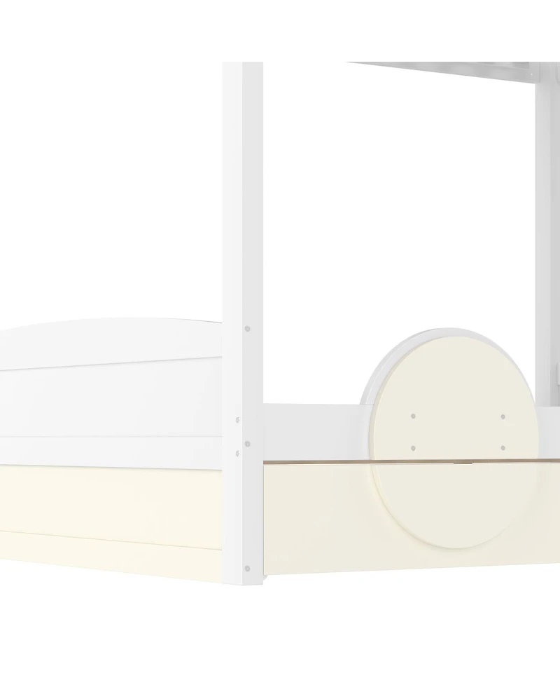 Streamdale Furniture Full Bunk Bed with Trundle and Storage
