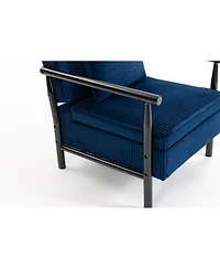 Streamdale Furniture Storage Chair, Mid Century Modern Accent Chair with Wood Frame