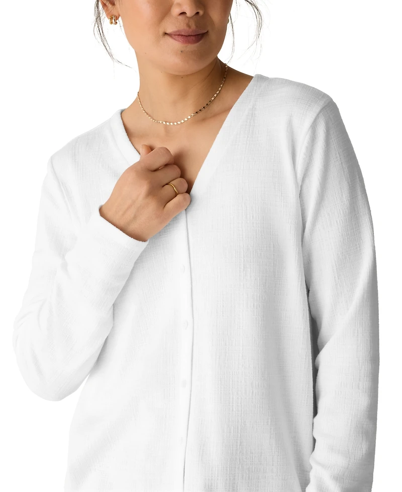 Eileen Fisher Women's V-Neck Long-Sleeve Top, Regular & Plus