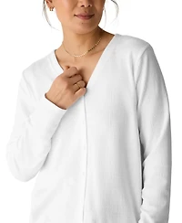 Eileen Fisher Women's V-Neck Long-Sleeve Top, Regular & Plus
