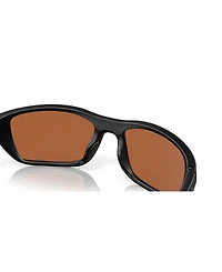 Costa Del Mar Unisex Rectangle Whitetip Polarized Sunglasses, 6S9056