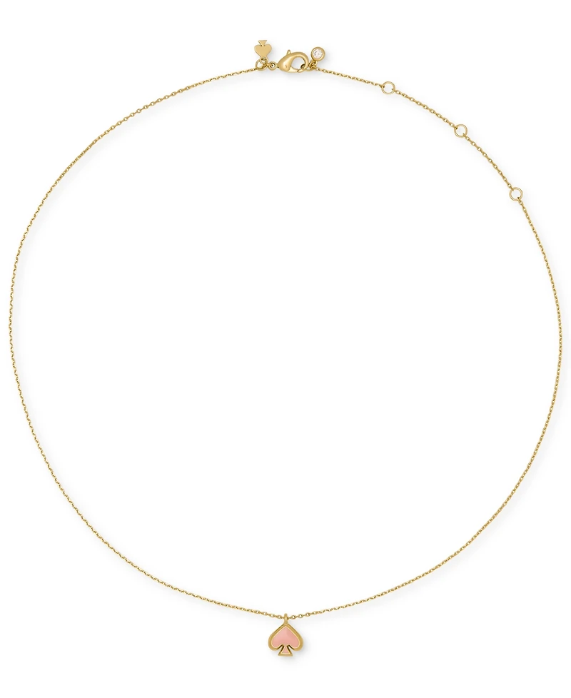 kate Spade new york Gold-Tone Brass Enamel Mini Pendant Necklace