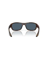 Costa Del Mar Unisex Rectangle Clipperton Polarized Sunglasses, 6S9119