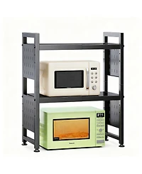 Yigii Expandable, Rust-Proof, Space-Saving 3-Tier Microwave Stand