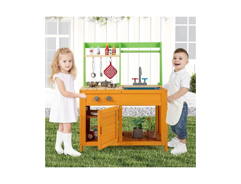 Slickblue Kids Outdoor Mud Kitchen Playset