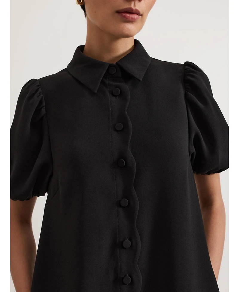 Phase Eight Women's Candice Scallop Detail Shirt Dress