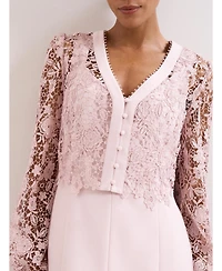 Phase Eight Women's Ayumi Part Lace Midi Dress