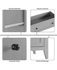 Gaomon 5 Drawer Dresser for Bedroom, Tall Dresser with Deep Drawers & Metal Knobs, Modern Wooden Chests of Drawers for Entryway