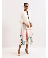 Phase Eight Women's Tailored Cropped Round Neck Jacket