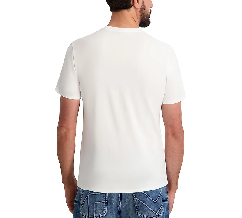 Karl Lagerfeld Paris Men's Logo Detail T-Shirt