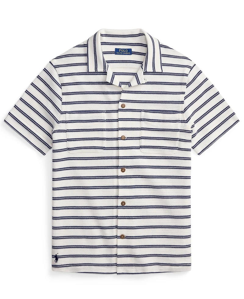 Polo Ralph Lauren Men's Striped Camp Collar Shirt