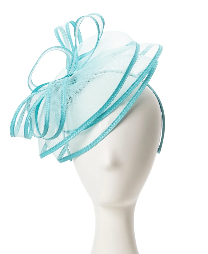 August Hats Swirl Net Fascinator Hat