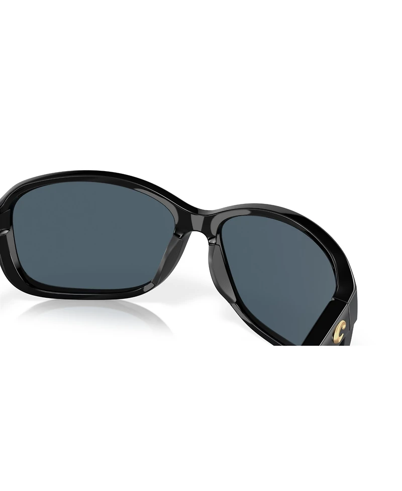 Costa Del Mar Women's Square Seadrift Polarized Sunglasses, 6S9114