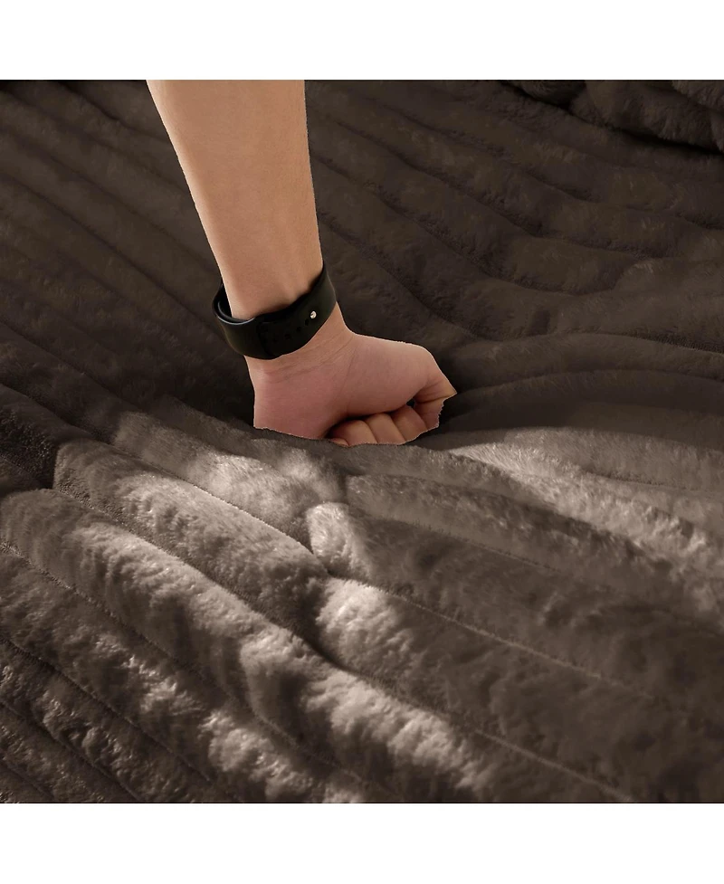 Streamdale Furniture Plush Corduroy 4-Seat Sofa